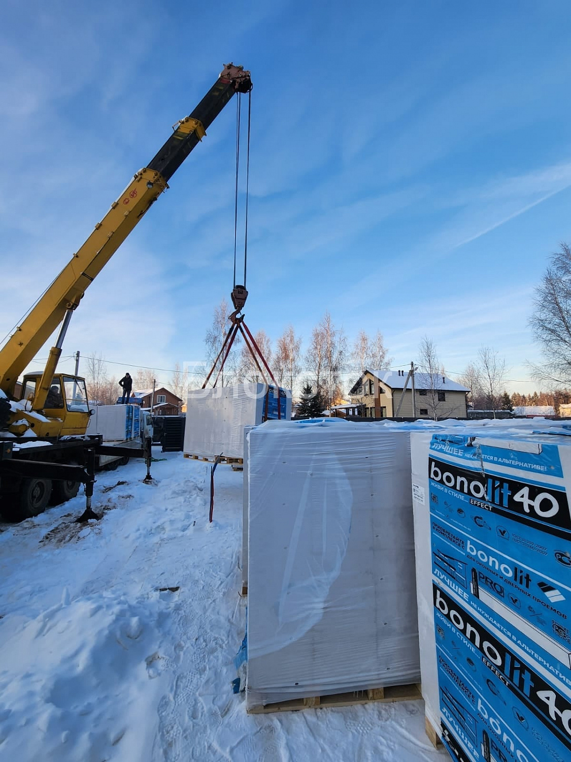 Газобетонные блоки Бонолит Дмитров D400 625х250х100 перегородочные